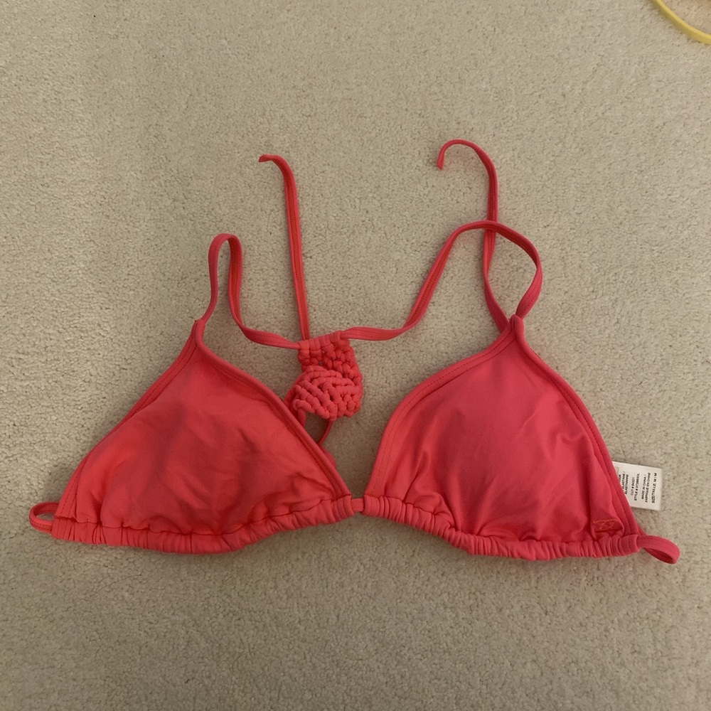 Pink swimsuit top
